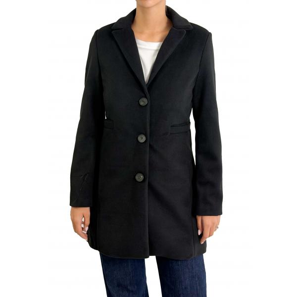 Cappotto tre bottoni tinta unita